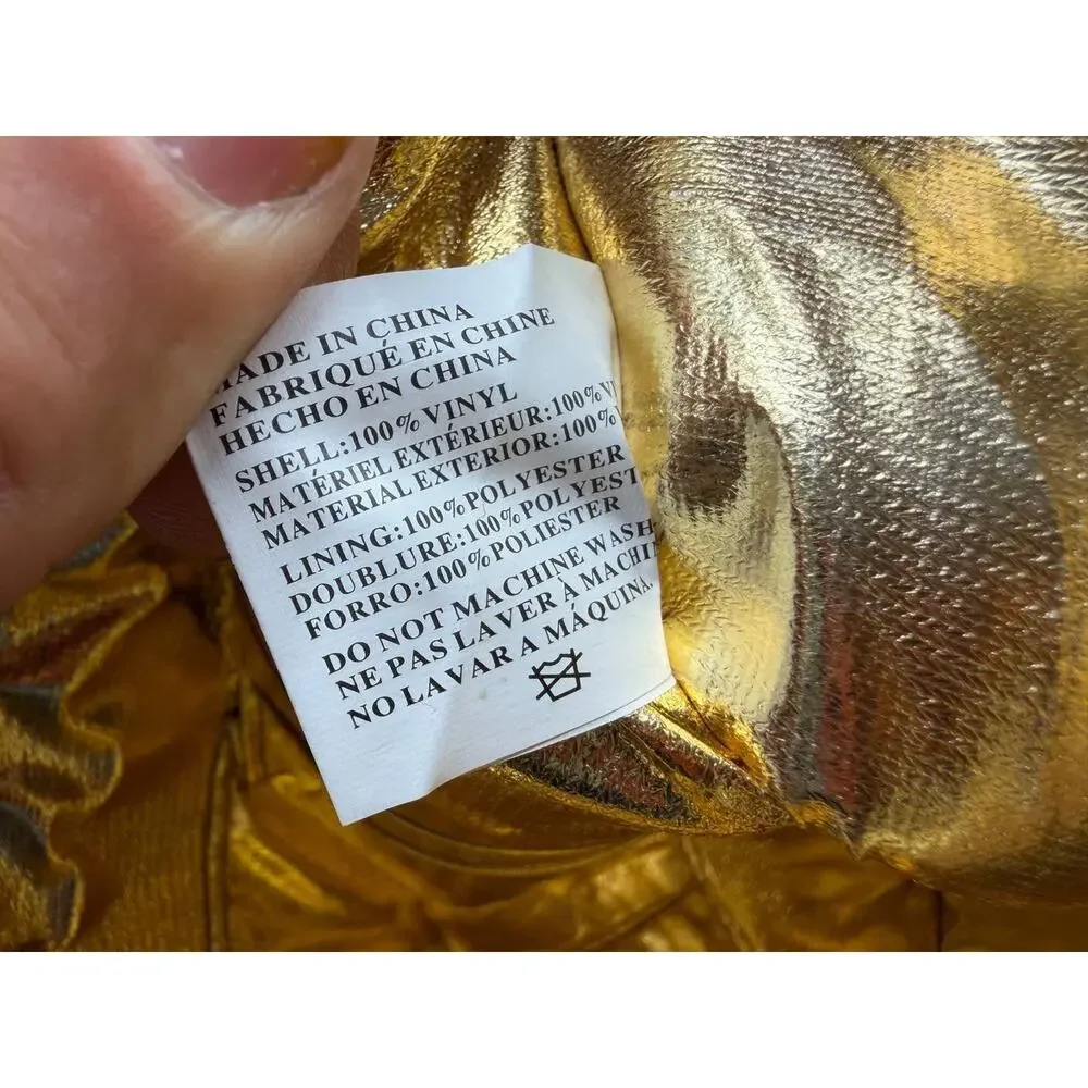 Christian Siriano for Payless I Love Shoes Print Zip Clutch Pouch White Gold